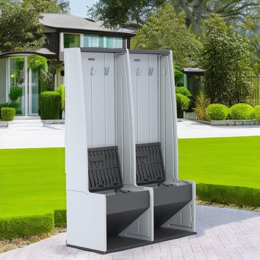 🔥 Heavy-Duty Garage Storage Locker – Freestanding Polyethylene Storage Cabinet