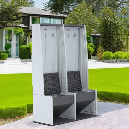 🔥 Heavy-Duty Garage Storage Locker – Freestanding Polyethylene Storage Cabinet