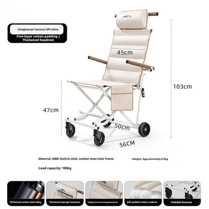 Folding Wheelchair Lightweight Outdoor Folding Dolly For Travel