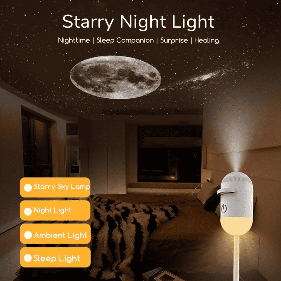 🌙 Galix™ Dream Projector – Magical Star Night Light for Peaceful Kids' Sleep