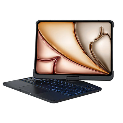 Nevcase Y2K Transparent Blue 360° Rotating iPad Keyboard Case