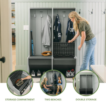 🔥 Heavy-Duty Garage Storage Locker – Freestanding Polyethylene Storage Cabinet